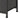 Cómoda de 3 Cajones Negro MDF