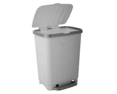 Basurero Reyplast De Pedal 25 Litros Gris