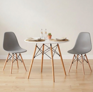 Pack 4 Sillas Eames Gris