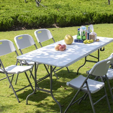 MESA PLEGABLE + TOLDO + SILLAS PLEGABLES