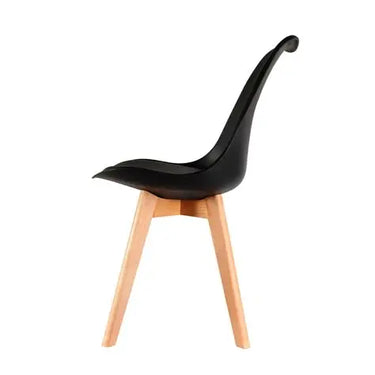 Silla Tulip Negra para Interior