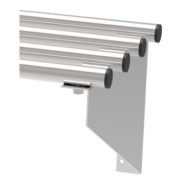 Repisa Tubular 150x30cm Acero Inoxidable