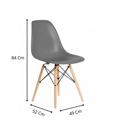 Silla Eames Gris para Interior