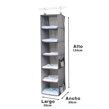 Pack Organizador Colgante 6 Estantes