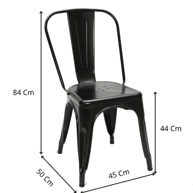 Silla Tolix Negra Mate