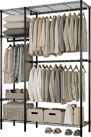 Perchero Epoxico 120x45x180cm 4 Niveles 3 Barras