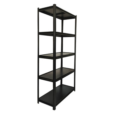 Estante Acero Liso Negro 5 Niveles 90x45x180cm 1375Kg