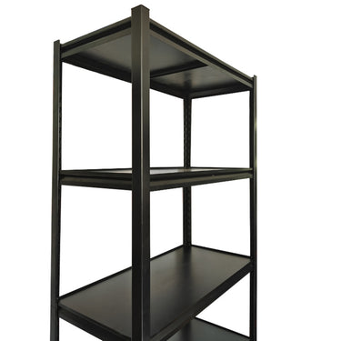 Estante Acero Liso Negro 5 Niveles 90x45x180cm 1375Kg