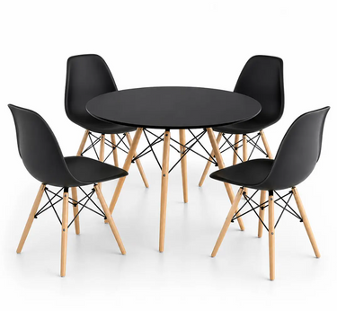 Pack 4 Sillas Eames Negra