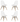 Pack 4 Sillas Eames Blanca