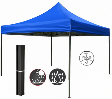 Toldo Plegable 3x3 metros Azul