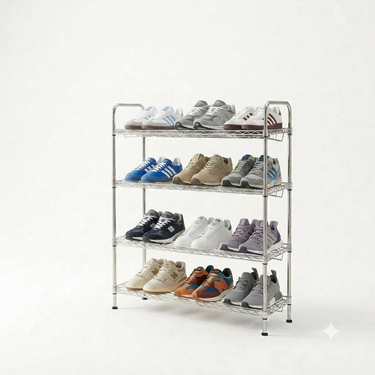 Zapatero Cromado 75x25x85cm 12 Pares