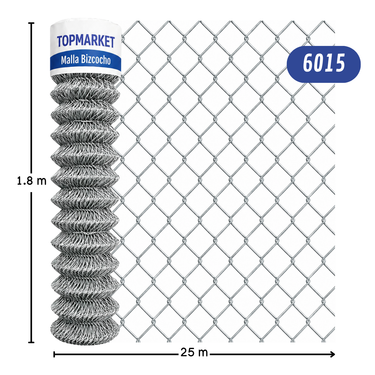 Malla Cuadrada tipo 5014 - Bizcocho 1.80x25mt