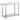 Mesón Central 150 x 60 x 85 cm Acero Inoxidable