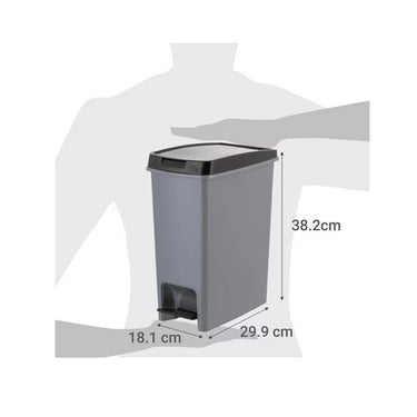 Papelero O Basurero Clin 12.5lt con pedal Reyplast