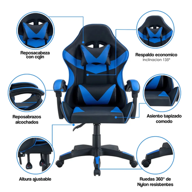 Silla Gamer Tokio Azul