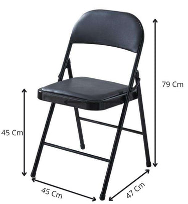 Silla Plegable Metálica Acolchada para Eventos