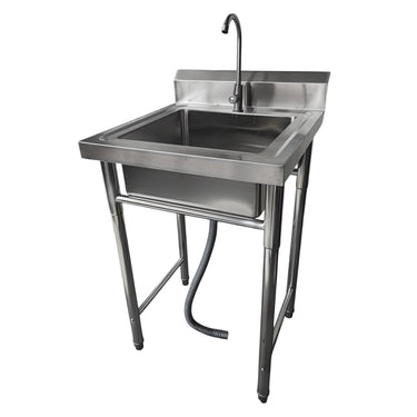 Lavafondo Acero Inoxidable 60x60 cm - Grifería para Cocina Industrial o Doméstica